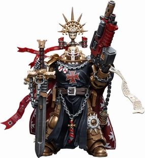 JOYTOY Warhammer 40K 1/18 Action Figures Black Templars High Marshal Helbrecht Collectible Model