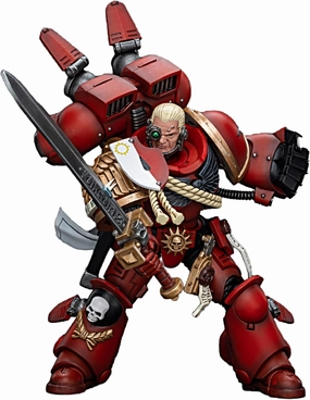 JOYTOY Warhammer 40K 1/18 Action Figures Blood Angels Captain with Jump Pack Collectible Model Partial pre-Sale Amount Available Around Aug.