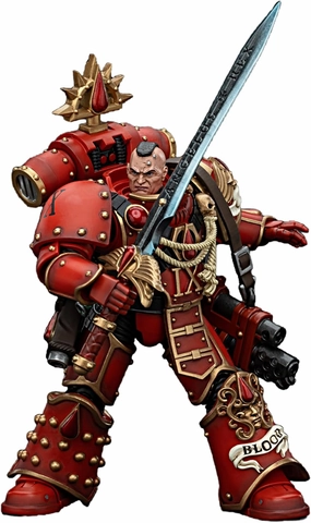 JOYTOY Warhammer 40K 1/18 Action Figures Blood Angels Raldoron First Captain of The Blood Angels Collectible Model