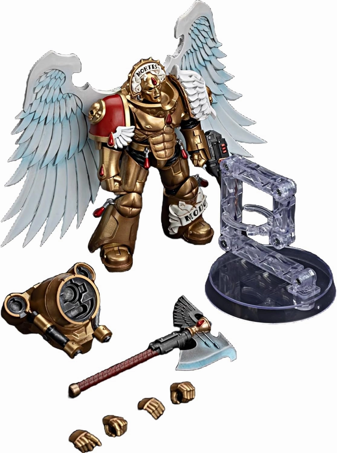JOYTOY Warhammer 40K 1/18 Action Figures Blood Angels Sanguinary Guard 5PCS 4.8Inch Collectible Model