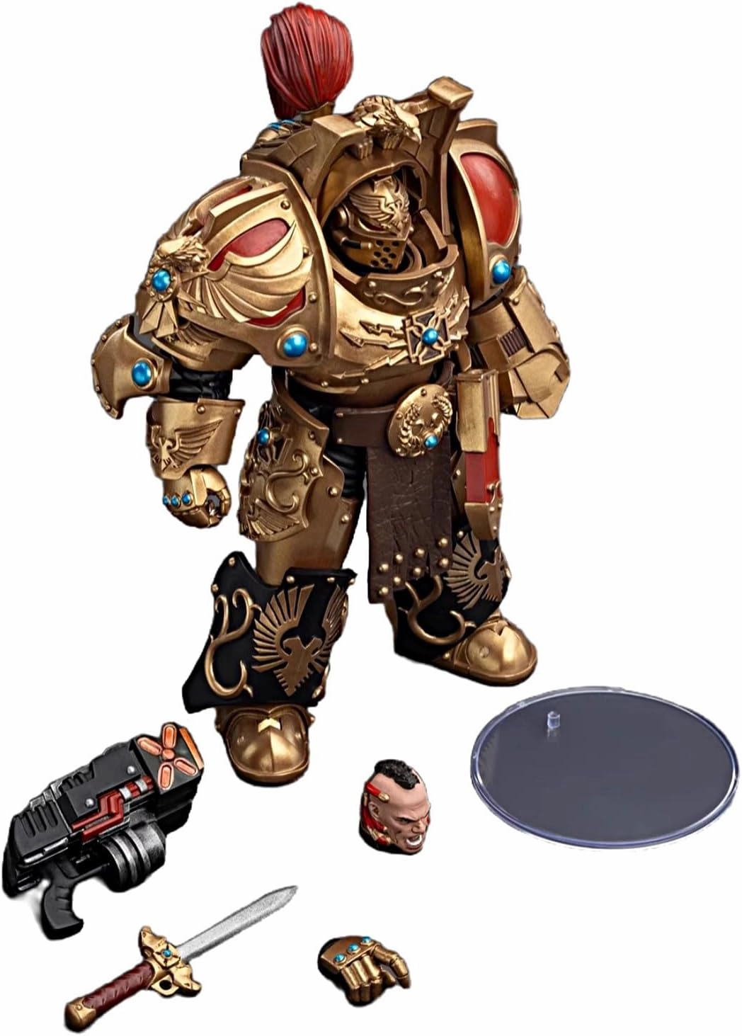 JOYTOY Warhammer 40K 1/18 Action Figures Legio Custodes Aquilon Terminator Squad 3PCS Collectible Model 5.3 Inch Action Figure with Articulated Joints