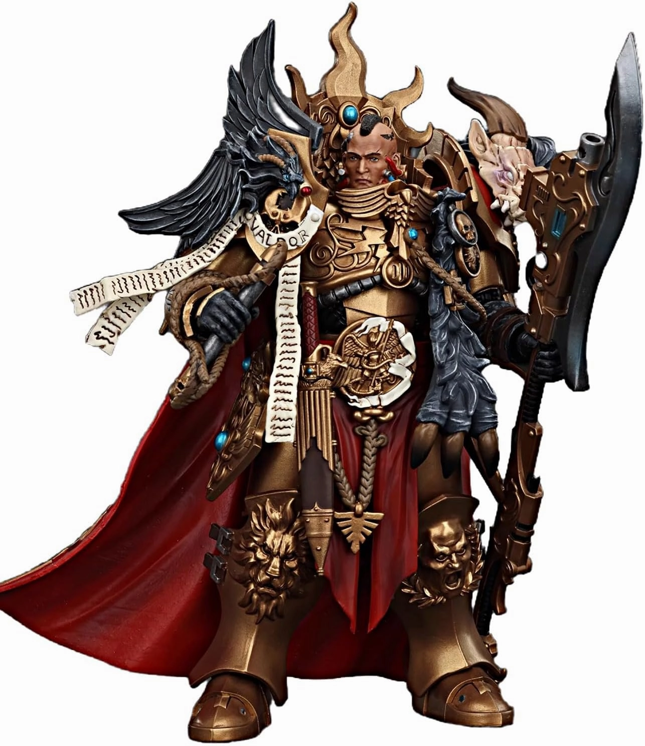 JOYTOY Warhammer 40K 1/18 Action Figures Legio Custodes Constantin Valdor, Captain-General of The Legio Custodes Collectible Model 7.1Inch Action Figure