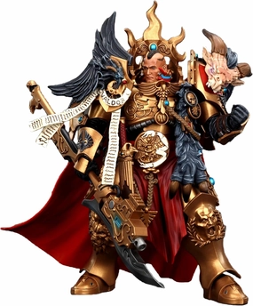JOYTOY Warhammer 40K 1/18 Action Figures Legio Custodes Constantin Valdor, Captain-General of The Legio Custodes Collectible Model 7.1Inch Action Figure