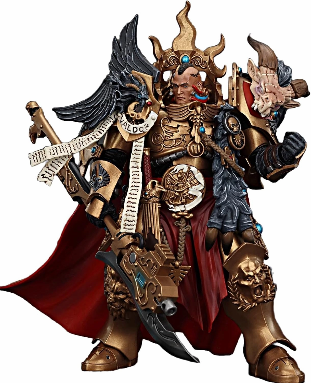 JOYTOY Warhammer 40K 1/18 Action Figures Legio Custodes Constantin Valdor, Captain-General of The Legio Custodes Collectible Model 7.1Inch Action Figure