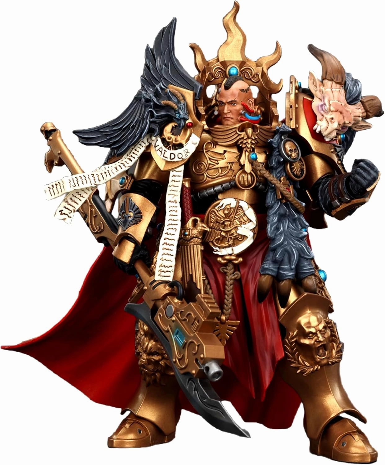 JOYTOY Warhammer 40K 1/18 Action Figures Legio Custodes Constantin Valdor, Captain-General of The Legio Custodes Collectible Model 7.1Inch Action Figure