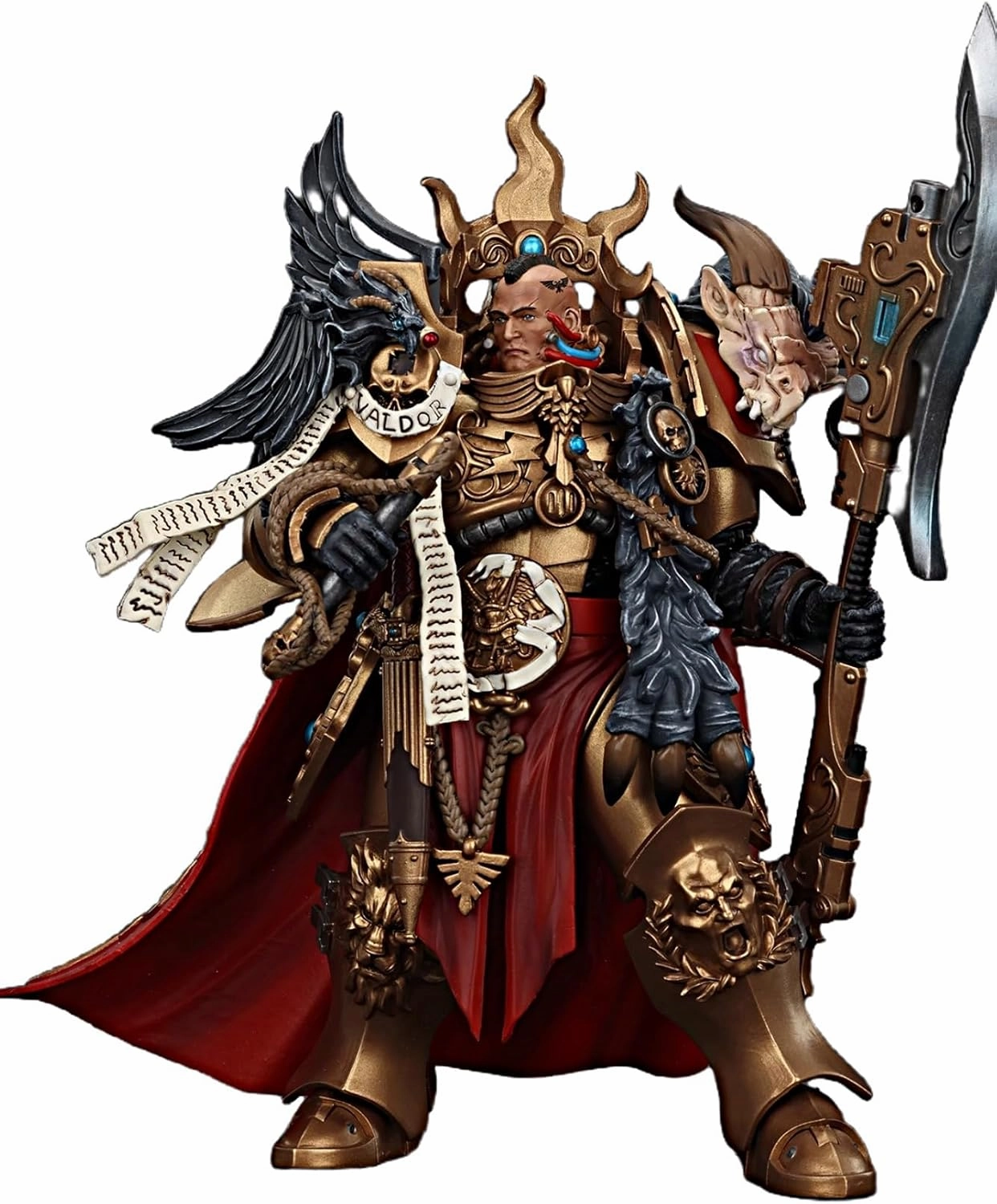 JOYTOY Warhammer 40K 1/18 Action Figures Legio Custodes Constantin Valdor, Captain-General of The Legio Custodes Collectible Model 7.1Inch Action Figure