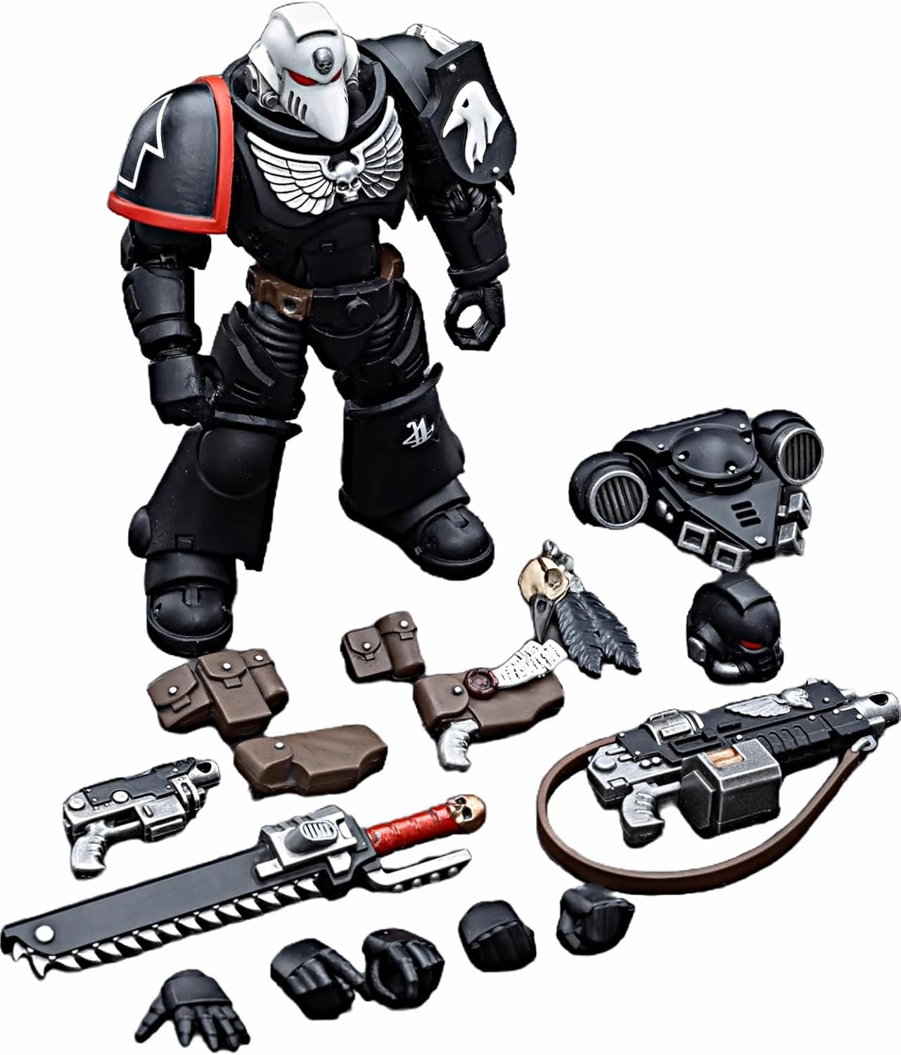 JOYTOY Warhammer 40K 1/18 Action Figures Raven Guard Intercessors 4PCS Collectible Model