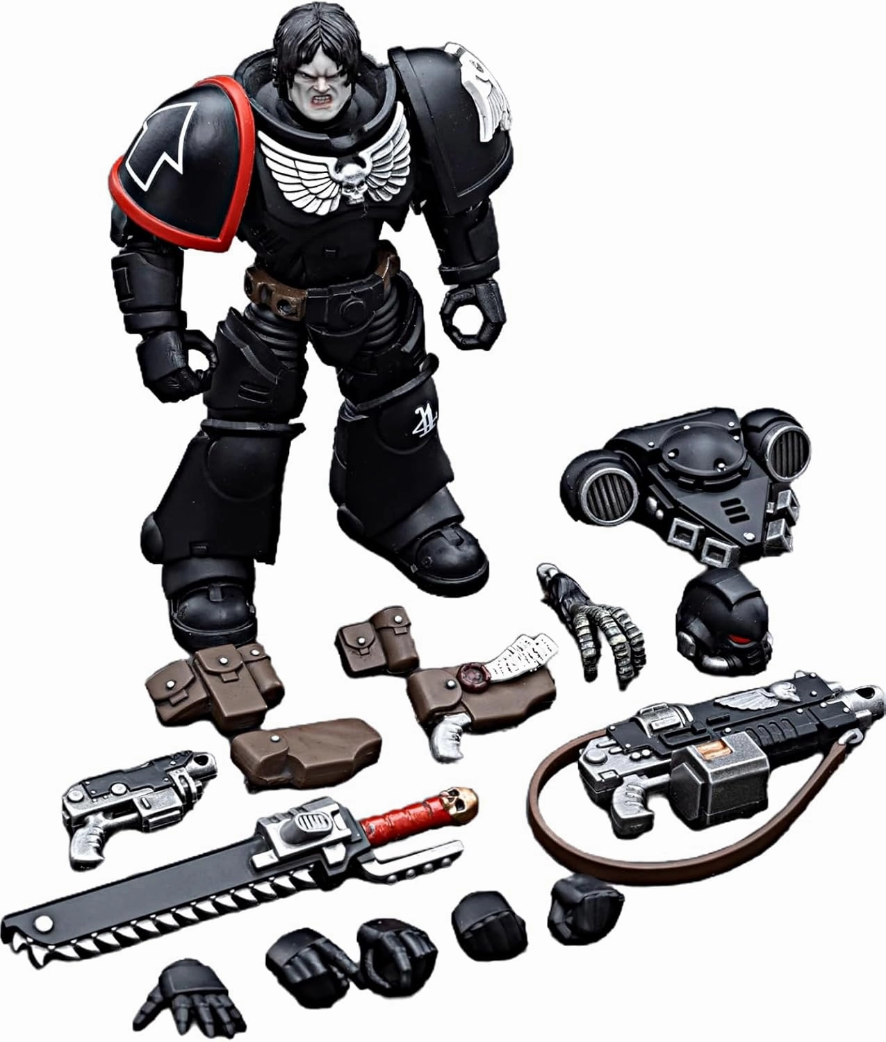 JOYTOY Warhammer 40K 1/18 Action Figures Raven Guard Intercessors 4PCS Collectible Model