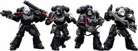 JOYTOY Warhammer 40K 1/18 Action Figures Raven Guard Intercessors 4PCS Collectible Model