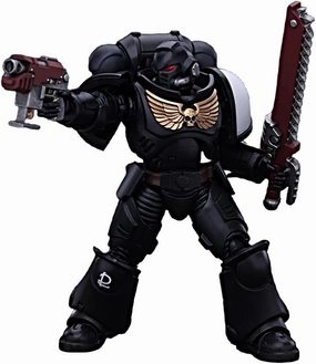 JOYTOY Warhammer 40K 1/18 Action Figures Space Marines Black Templars Outriders Valtus Collectible Model