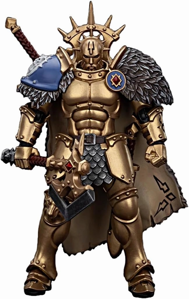 JOYTOY Warhammer 40K 1/18 Action Figures Stormcast Eternals The Blacktalons Hendrick, The Silver Wolf Collectible Model 4.8Inches