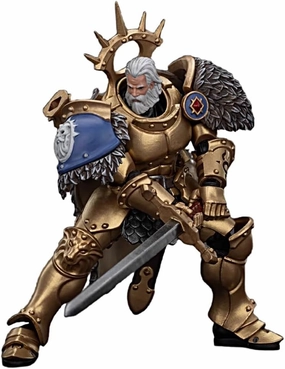 JOYTOY Warhammer 40K 1/18 Action Figures Stormcast Eternals The Blacktalons Hendrick, The Silver Wolf Collectible Model 4.8Inches