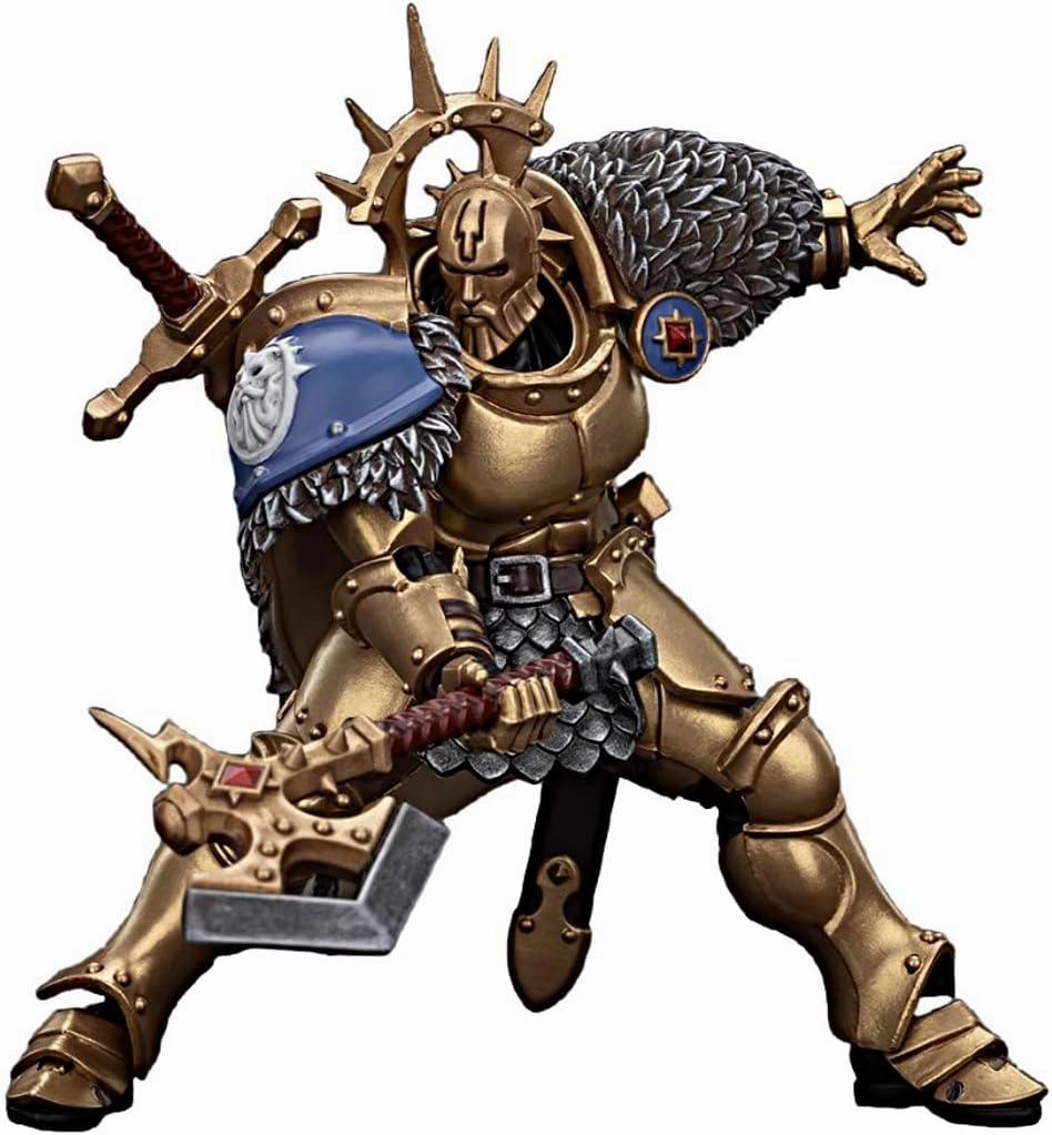 JOYTOY Warhammer 40K 1/18 Action Figures Stormcast Eternals The Blacktalons Hendrick, The Silver Wolf Collectible Model 4.8Inches