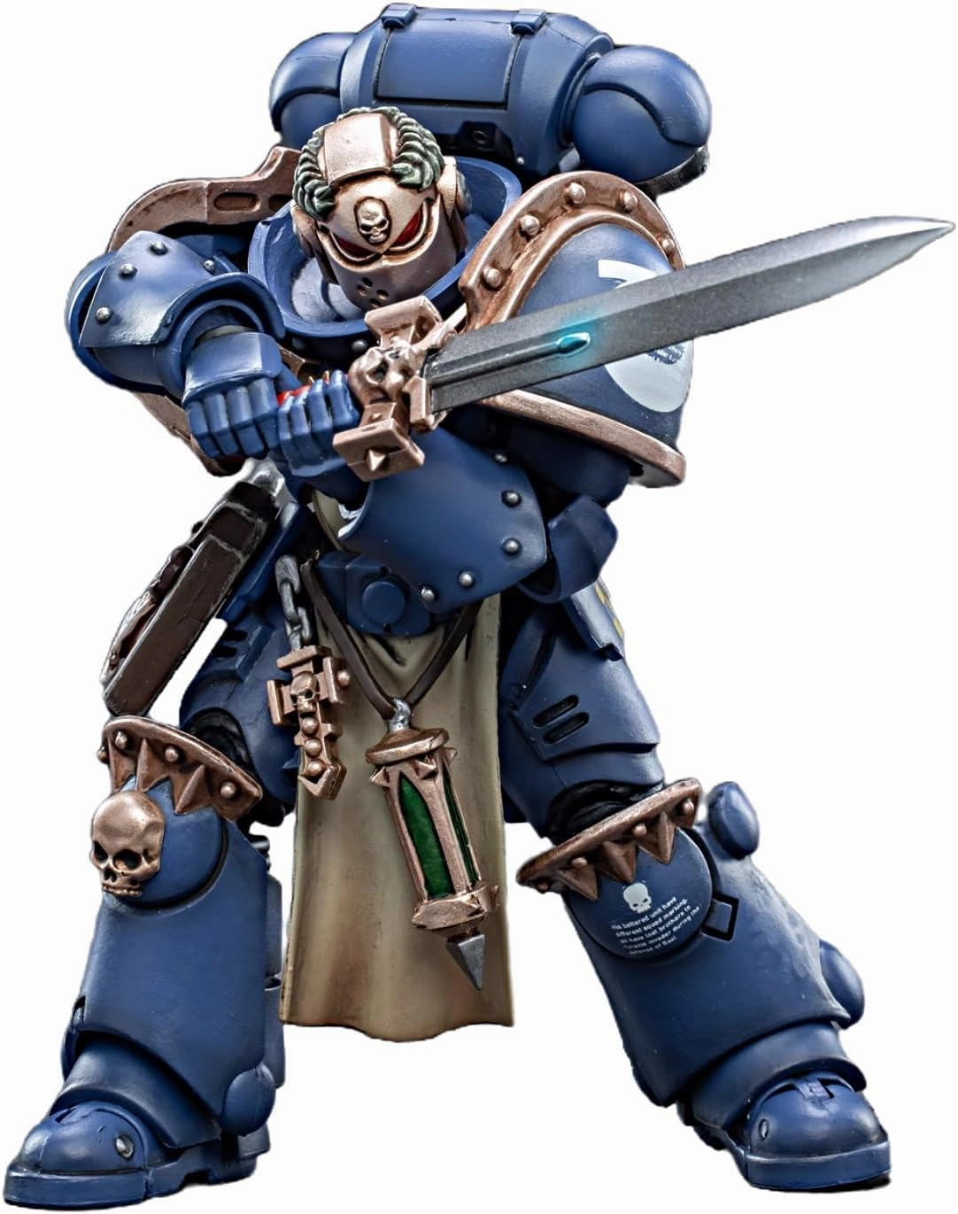 JOYTOY Warhammer 40K 1/18 Action Figures Ultramarines Primaris Company Champion Collectible Model