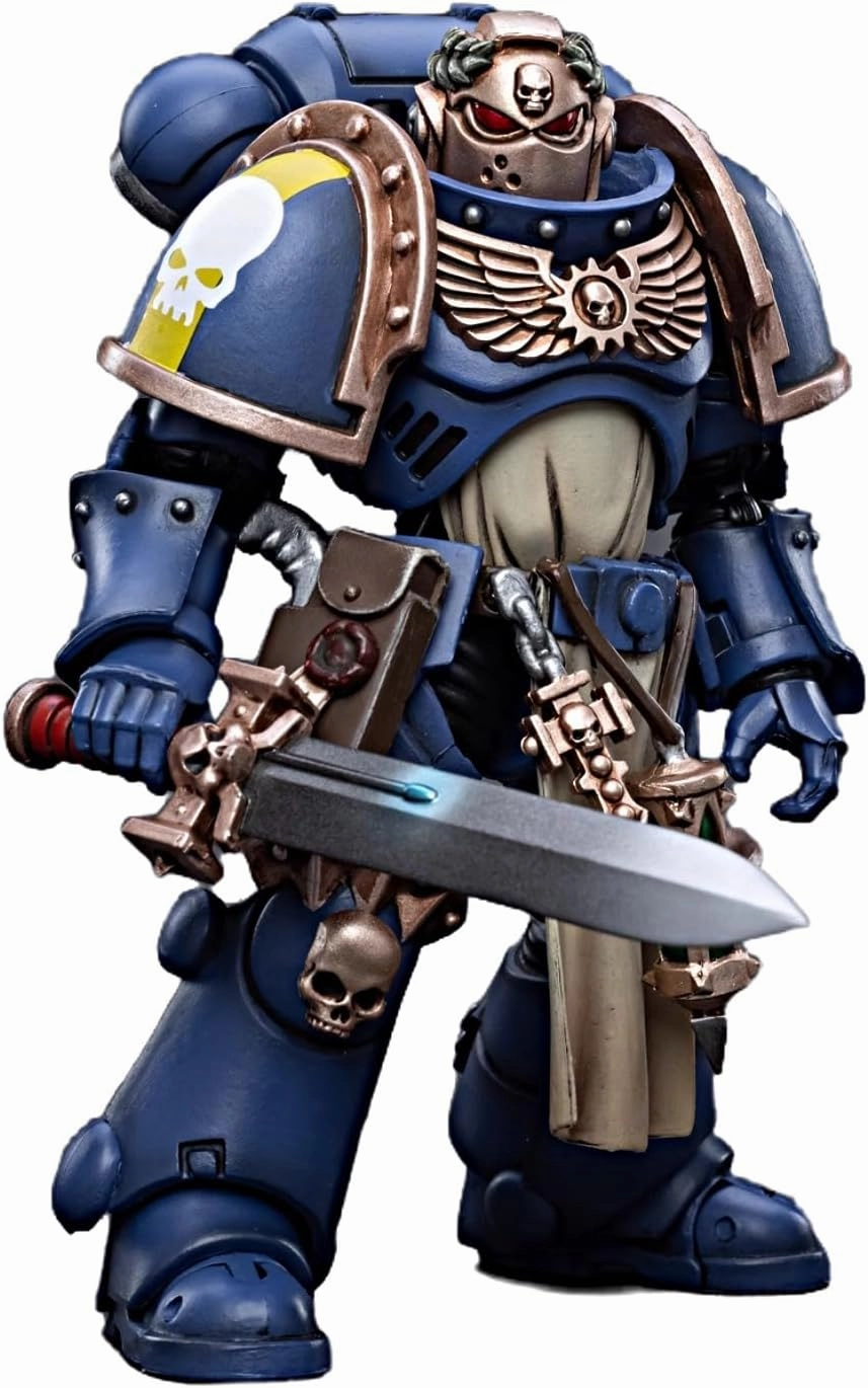 JOYTOY Warhammer 40K 1/18 Action Figures Ultramarines Primaris Company Champion Collectible Model