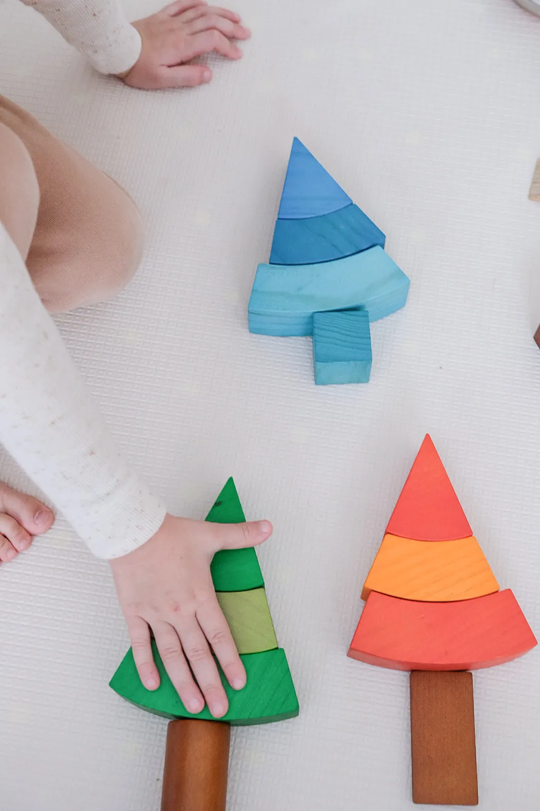 Jumbo Natural Rainbow Blocks 86pcs