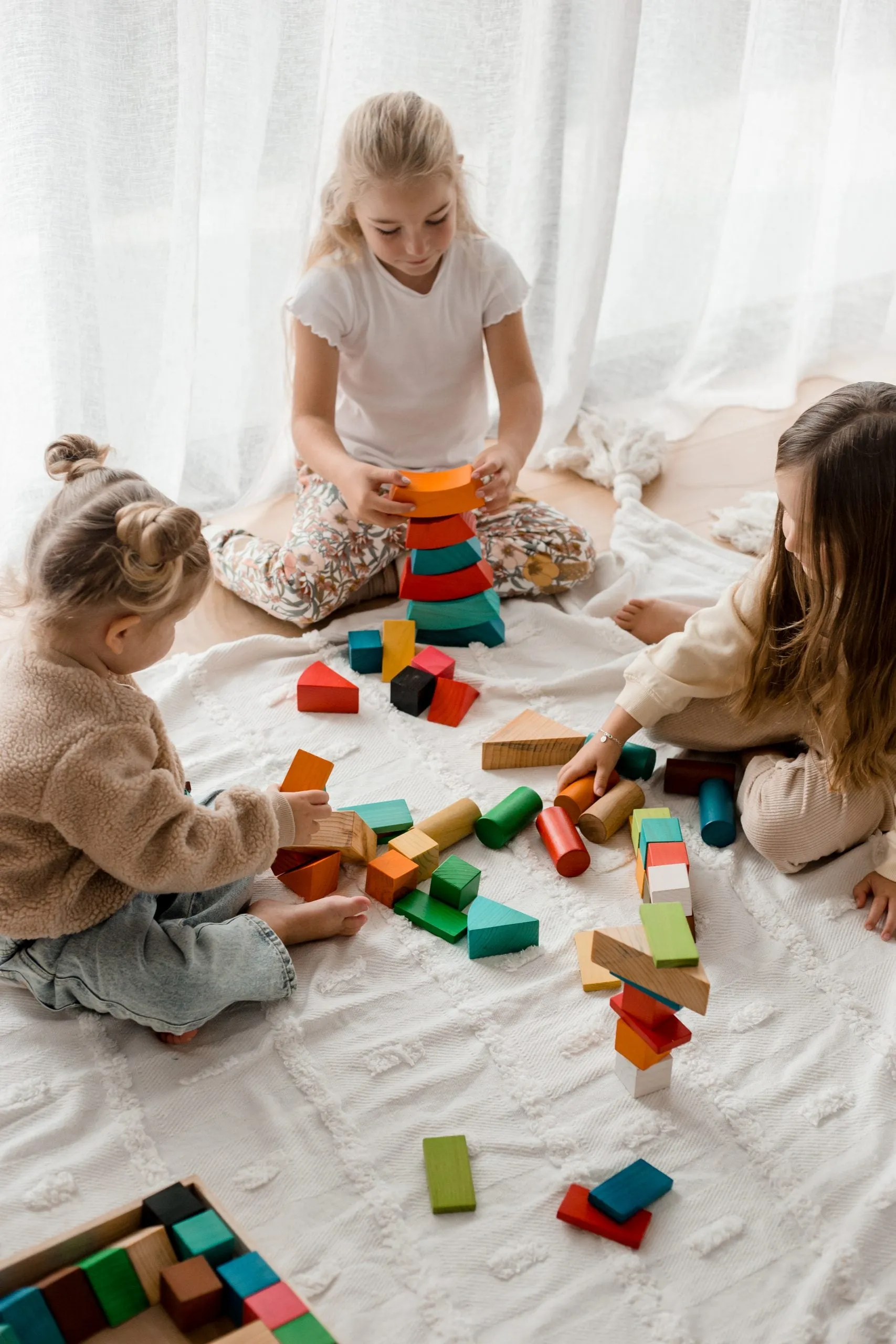 Jumbo Natural Rainbow Blocks 86pcs