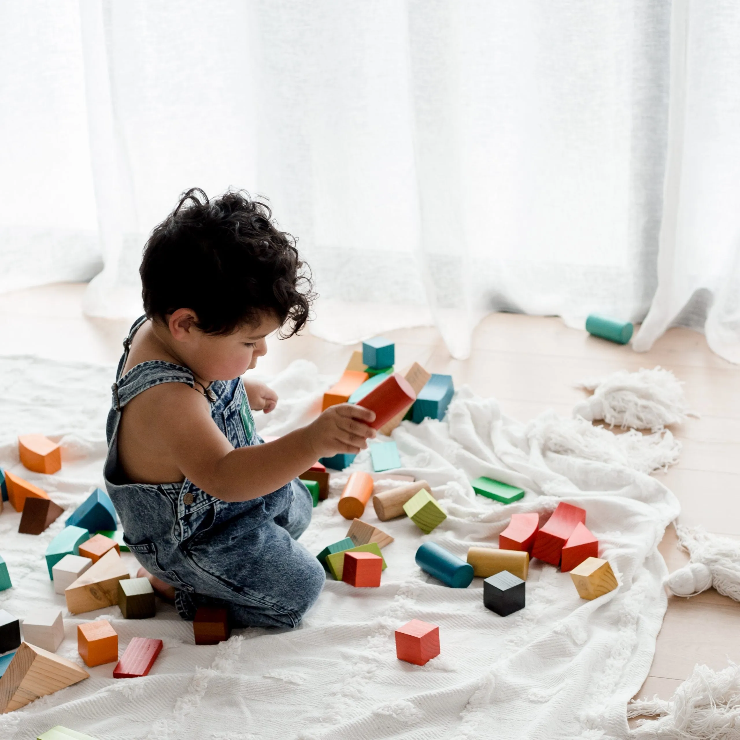 Jumbo Natural Rainbow Blocks 86pcs
