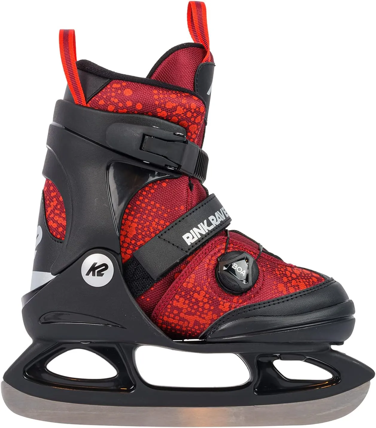 K2 Rink Raven Boa Adjustable Junior Ice Skates