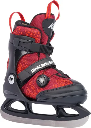 K2 Rink Raven Boa Adjustable Junior Ice Skates