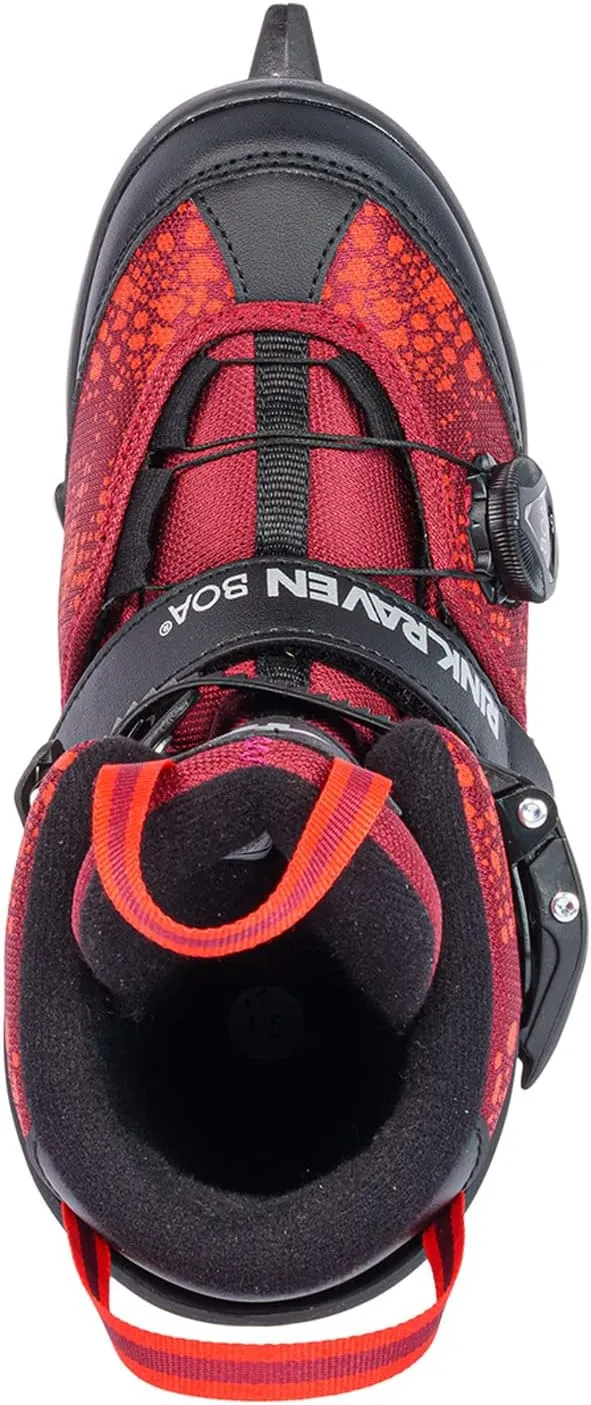 K2 Rink Raven Boa Adjustable Junior Ice Skates