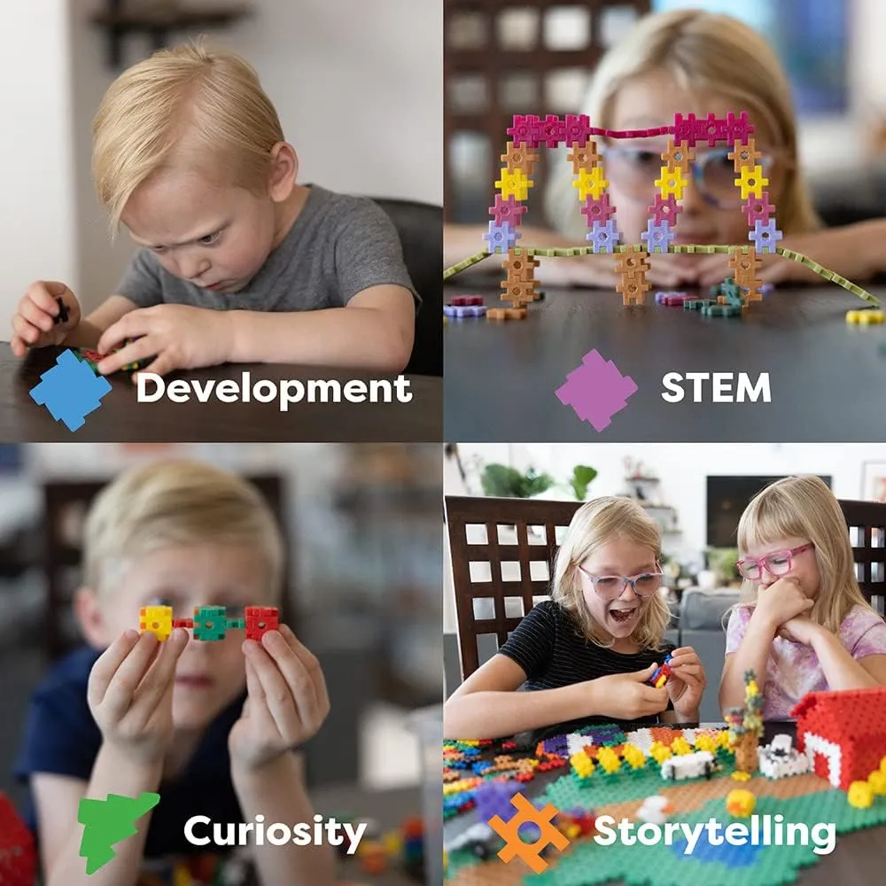 KADU 680pc Rainbow Classic Set - STEM/STEAM Building   Construction Toy, for Open   Imaginative Play - Ages 5 