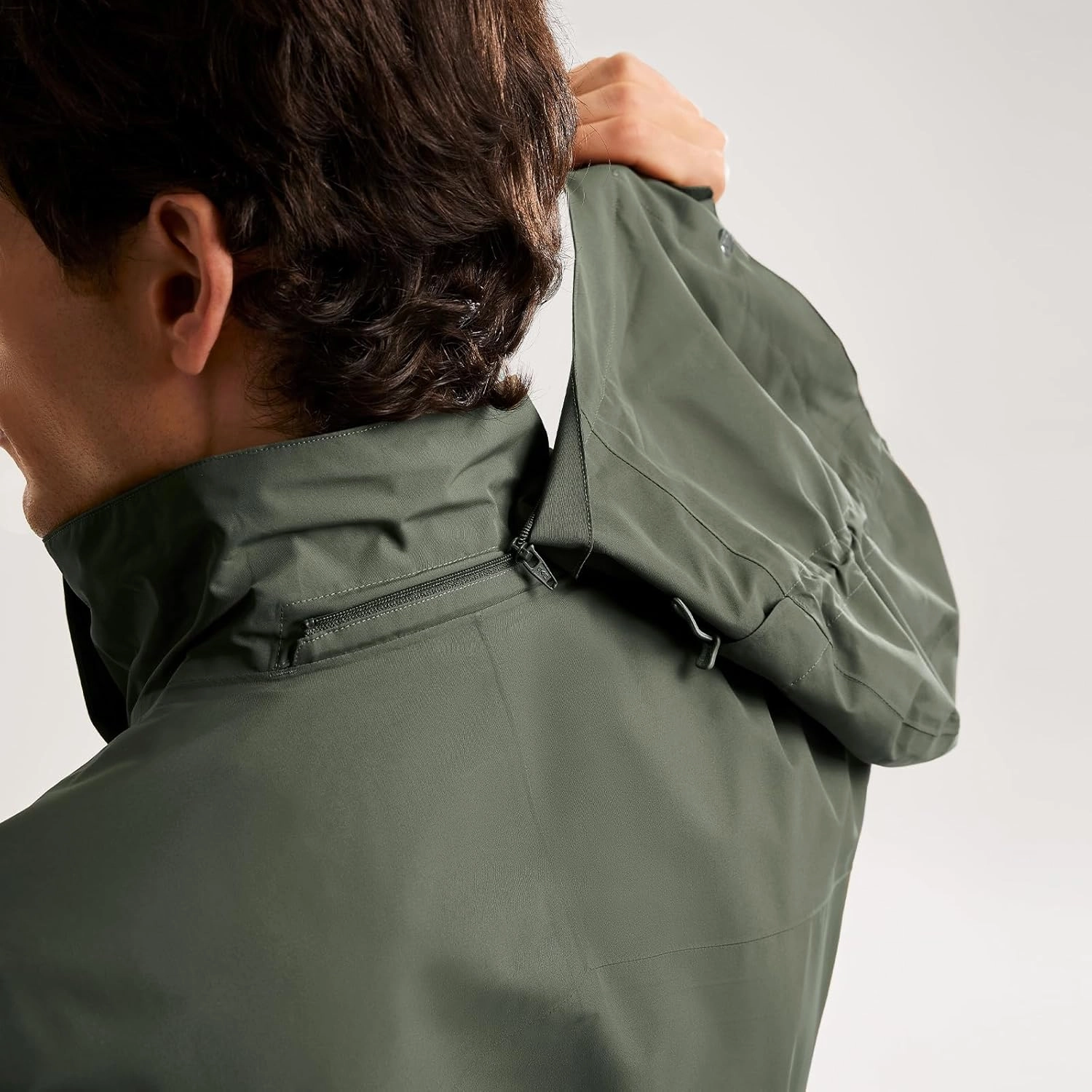 KAILAS Men's Lightweight Waterproof Hooded Rain Jacket Outdoor Raincoat Shell Jacket for Hiking Travel