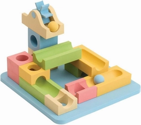 Kaplan Early Learning Waterway Block Set - 15 Pieces, STEM Building Activity for Kids - Innovative Marble Run for Sensory Exploration and Architectural Design