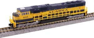 Kato Alaska Railroad SD70MAC #4003 Model Train, Plastic, Hobby-Train-Diesel-Locomotives, Yellow