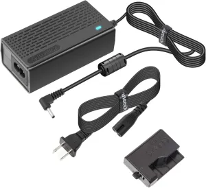 Kimaru ACK-E10 DR-E10 DC Coupler LP-E10 Dummy Battery AC Power Adapter Kit for Canon EOS Rebel T3 T5 T6 T7 1100D 1200D 1300D 1500D 2000D,Kiss X50 X70 X80 X90 Cameras.