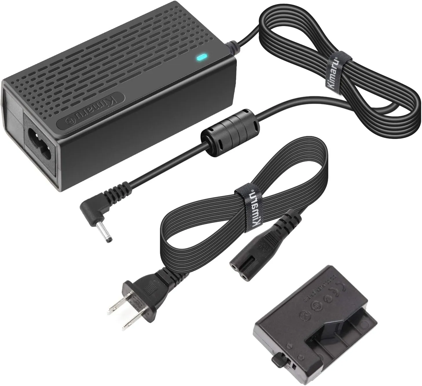 Kimaru ACK-E10 DR-E10 DC Coupler LP-E10 Dummy Battery AC Power Adapter Kit for Canon EOS Rebel T3 T5 T6 T7 1100D 1200D 1300D 1500D 2000D,Kiss X50 X70 X80 X90 Cameras.