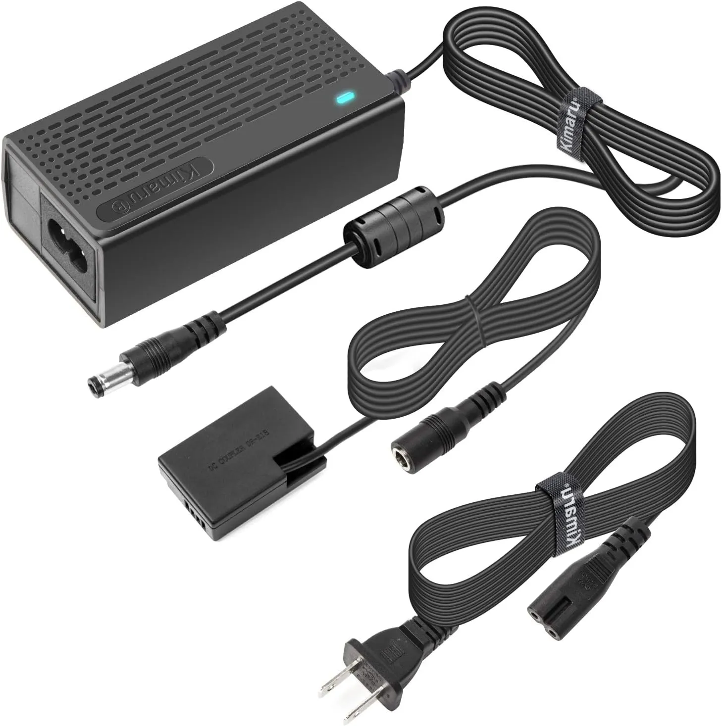 Kimaru ACK-E18 DR-E18 DC Coupler LP-E17 Dummy Battery AC Power Adapter Kit for Canon EOS Rebel SL2 SL3 T6i T6S T7i T8i 200D 200D II 250D 750D 760D 800D 77D 8000D Kiss X8i X9i X10 Cameras.