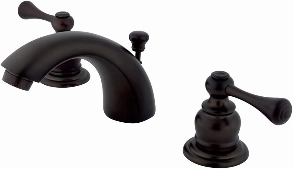 Kingston Brass KB3945BL Vintage Classic Mini Widespread Lavatory Faucet, Oil Rubbed Bronze