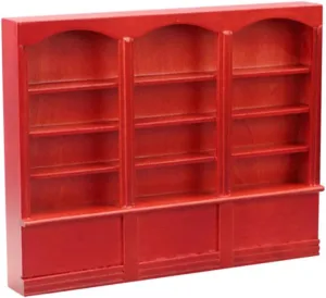 Kisangel Miniature Bookshelf Creative Mini Cabinet for Dollhouse DIY Craft Mini Landscape Collectible Furniture