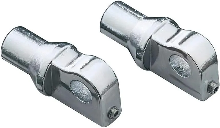 Kuryakyn Male Footpeg Mounts With Adjustable Stop (CHROME)