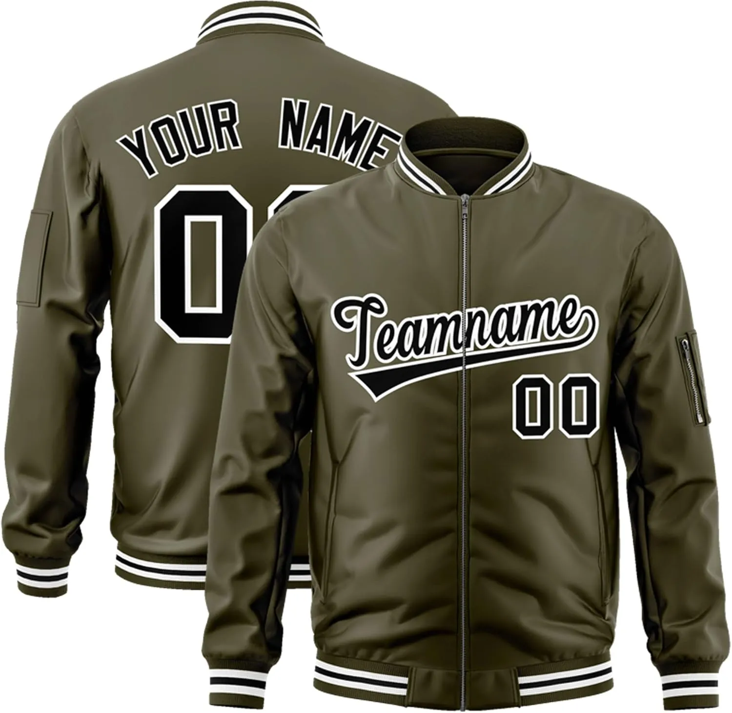 KXK Custom Bomber Jacket Lightweight Baseball Varsity Windbreaker Personalized Letters Number Logo for Adult Youth