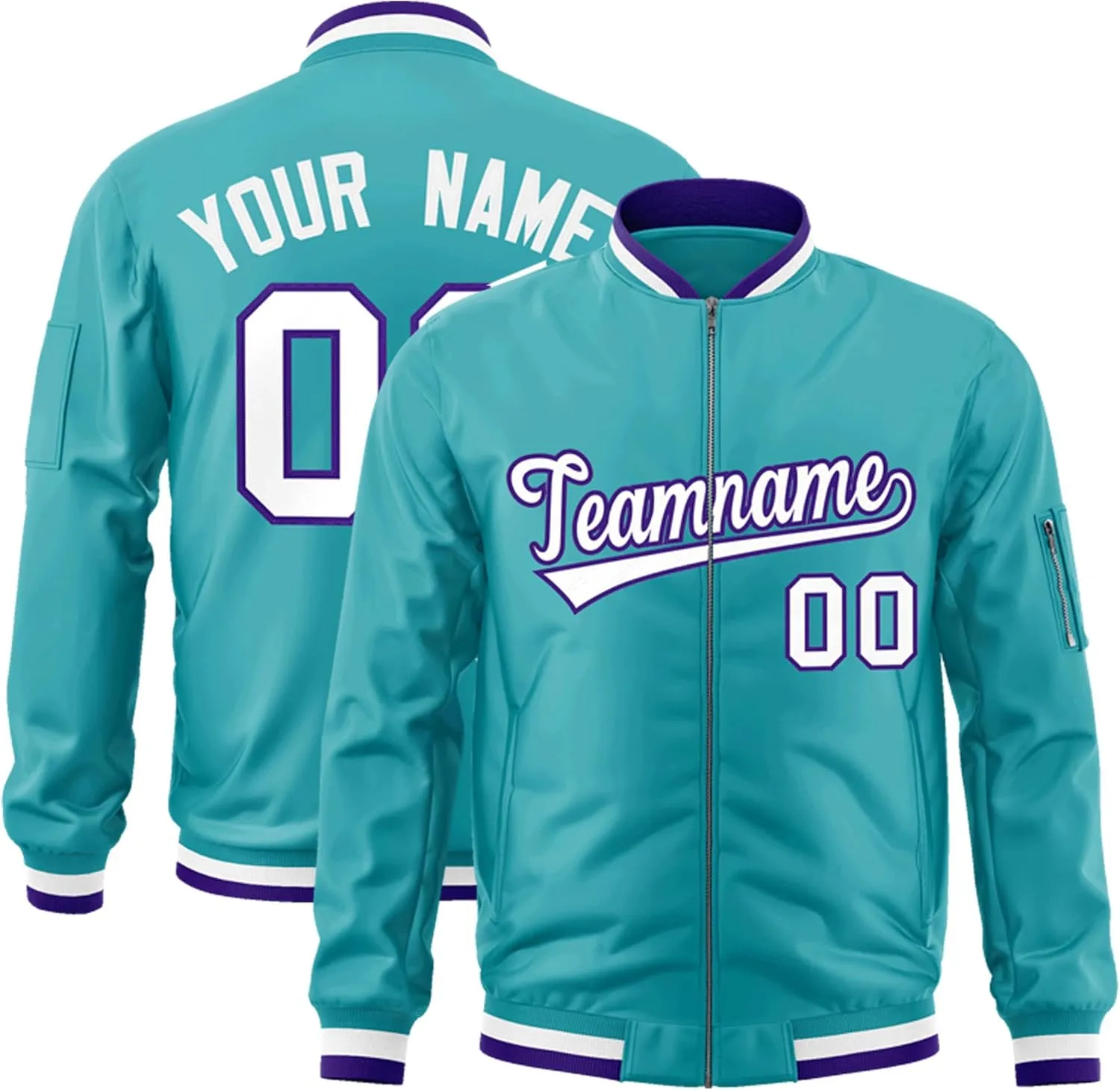 KXK Custom Bomber Jacket Lightweight Baseball Varsity Windbreaker Personalized Letters Number Logo for Adult Youth