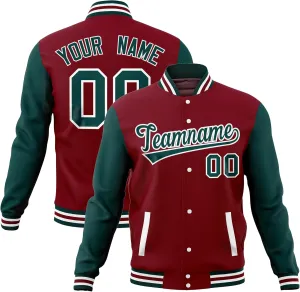 KXK Custom Men Fashion Varsity Jacket Cotton Letterman Baseball Bomber Jackets Personalized Stitched Team Name Number