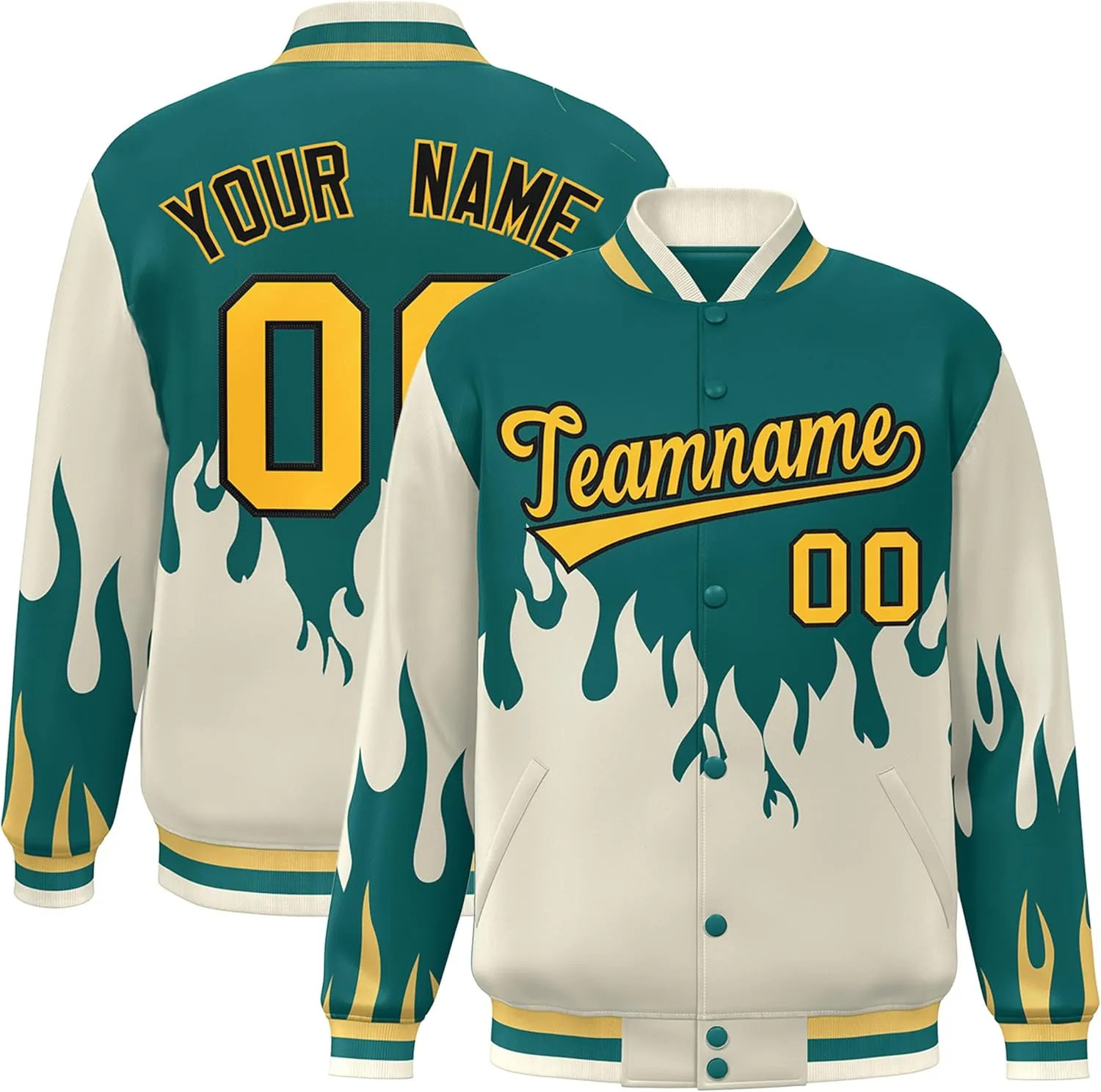 KXK Personalized Men Fashion Varsity Baseball Jacket Letterman Bomber Jacket Custom Stitched Name Number Logo