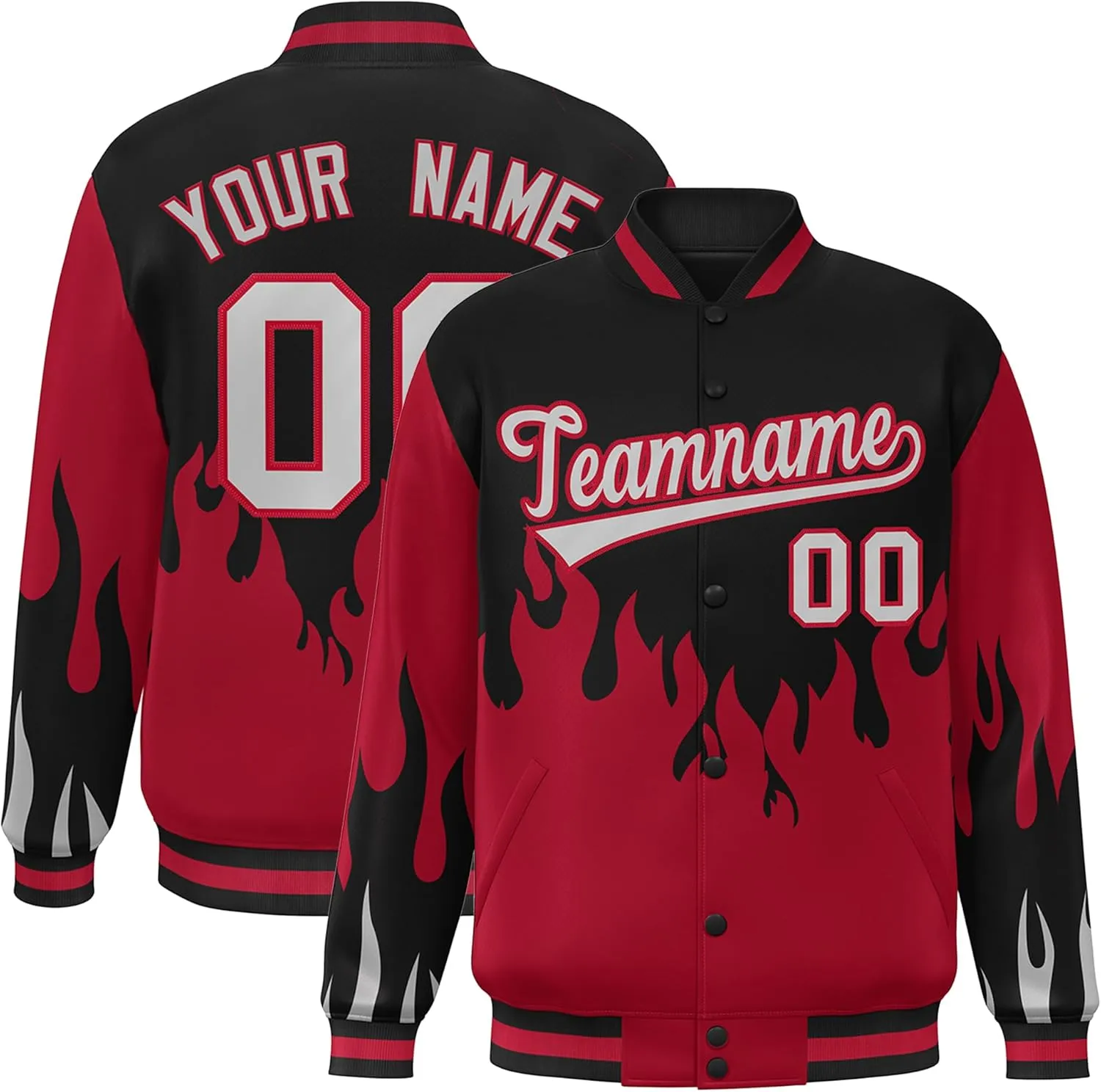 KXK Personalized Men Fashion Varsity Baseball Jacket Letterman Bomber Jacket Custom Stitched Name Number Logo