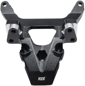 KYX Racing Aluminum CNC Machined Aluminum Front Bulkhead Upgrades Parts Accessories for 1/16 1/18 RC Crawler Car LOSI Mini-T Mini-B Pro Roller Buggy