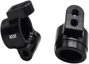 KYX Racing Aluminum Rear Spindle Rear C Hub Set Upgrades Parts Accessories for 1/16 1/18 RC Crawler Car LOSI Mini-B Brushed Mini-T Buggy