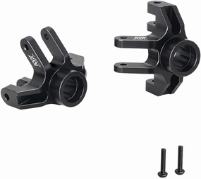 KYX Racing Aluminum Steering Spindle Black Upgrades Parts Accessories for 1/18 RC Car LOSI Mini LMT 4X4 Monster Truck