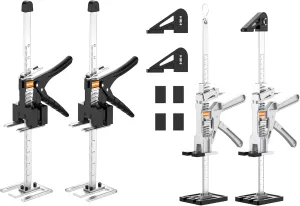 Labor-Saving Arm Jack 15.7 Inch Version and 15 Inch Aluminum Alloy Adjustable Speed and Slow Descent Version, 440 lb Load Capacity, Used to Install Windows & Doors, Lifting Furniture