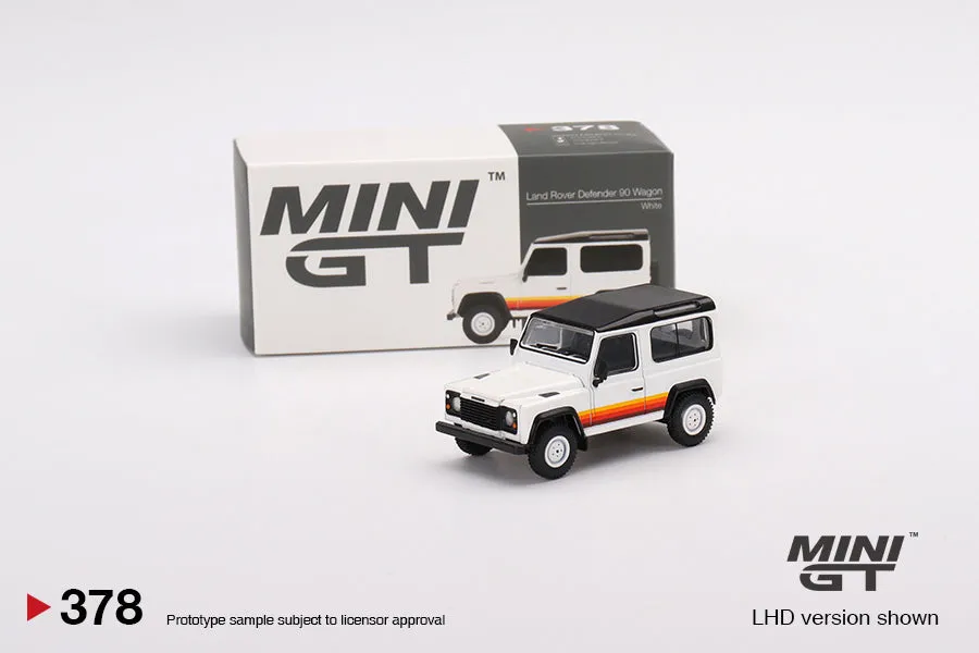 Land Rover Defender 90 Wagon White - 1:64 | Mini GT