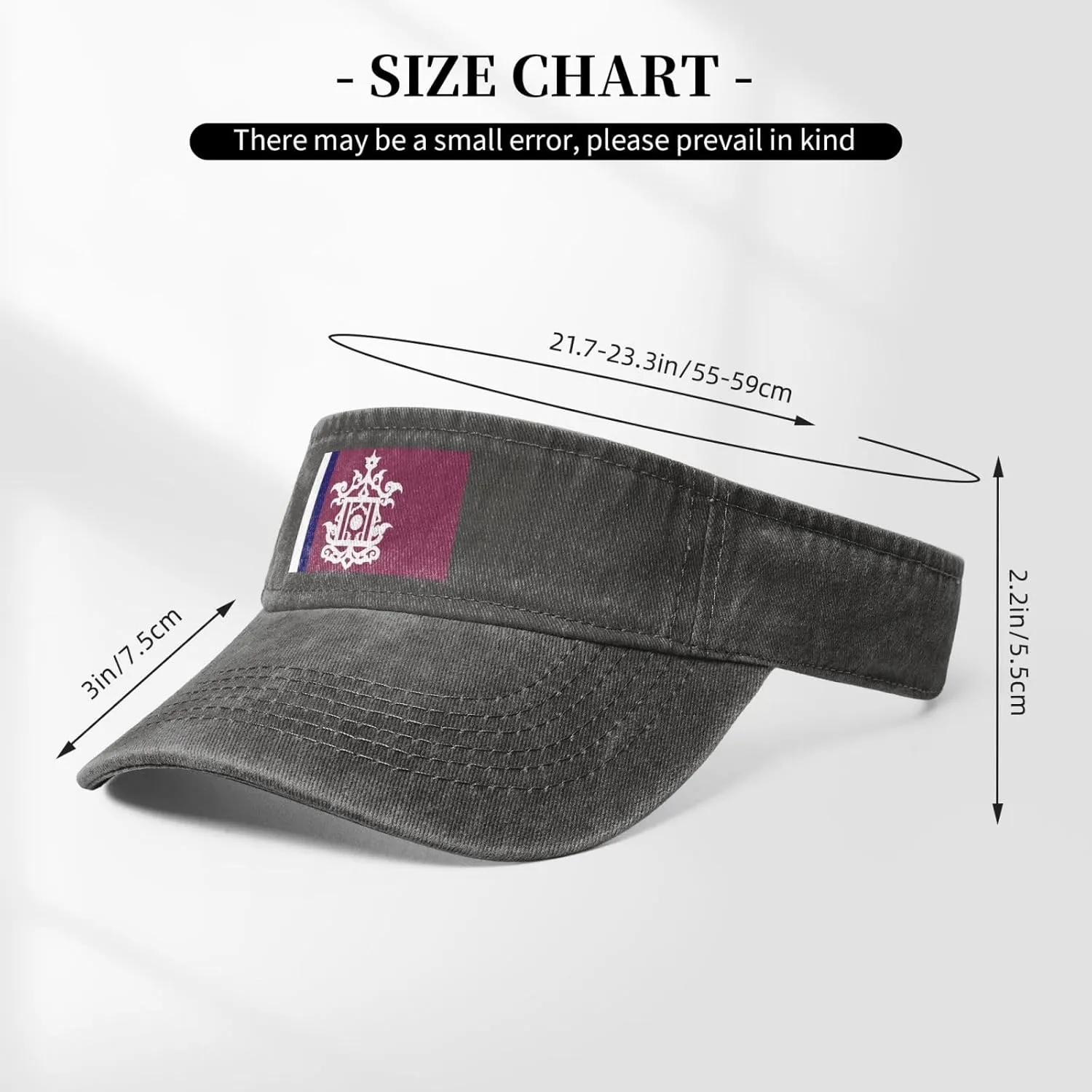 Late 19th Century Flag of Sulu Sun Visor Hats Adjustable Baseball Cap for Women Men Sun Hat Golf Caps