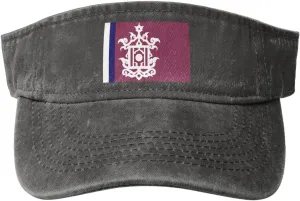 Late 19th Century Flag of Sulu Sun Visor Hats Adjustable Baseball Cap for Women Men Sun Hat Golf Caps