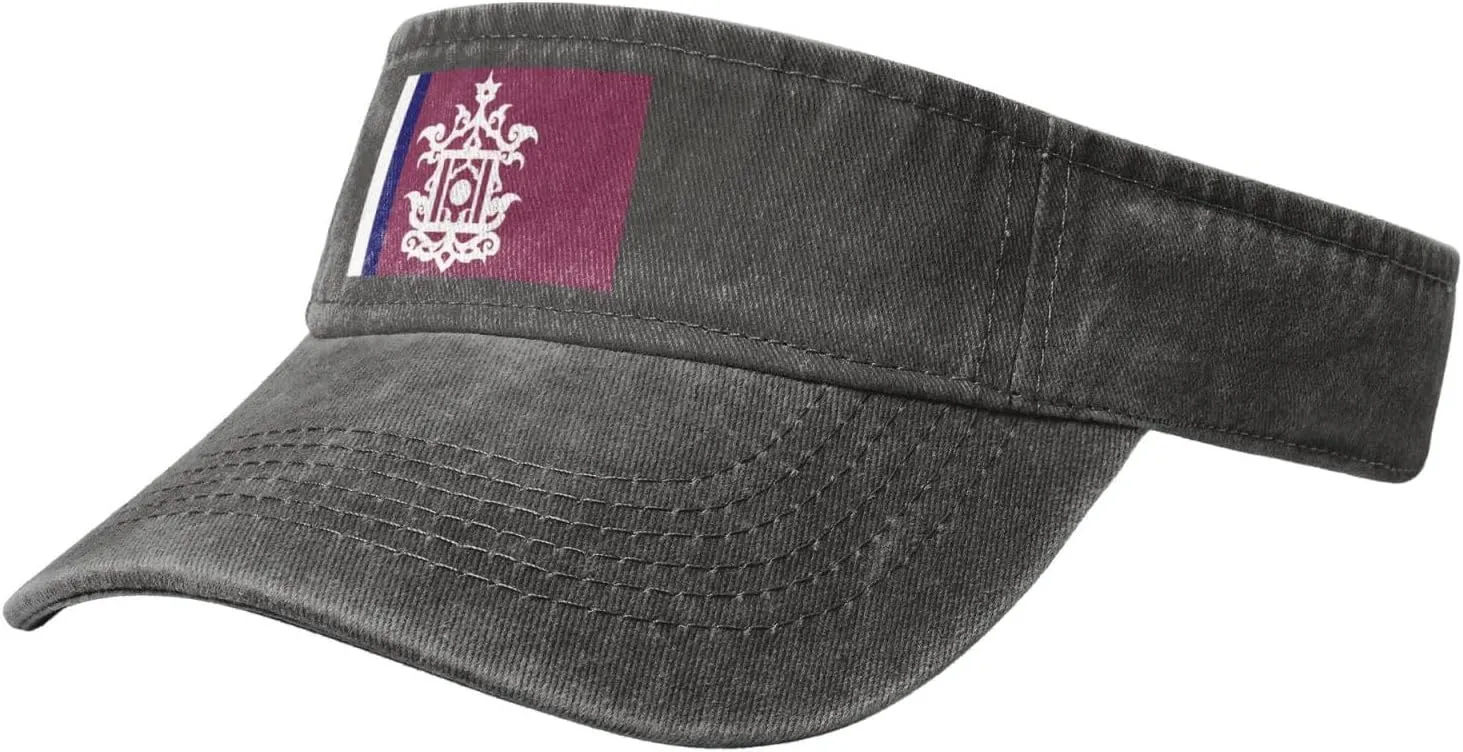 Late 19th Century Flag of Sulu Sun Visor Hats Adjustable Baseball Cap for Women Men Sun Hat Golf Caps