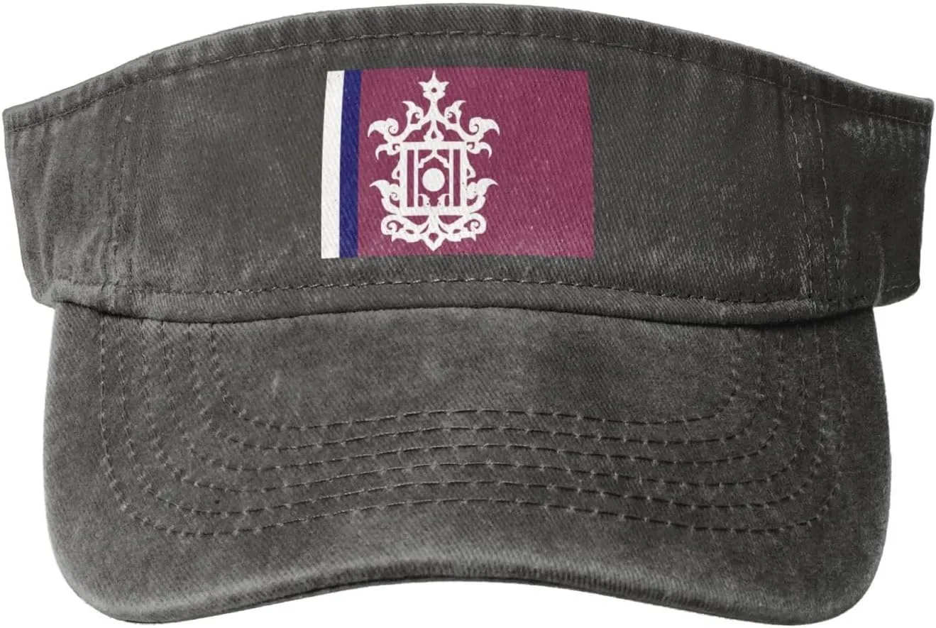 Late 19th Century Flag of Sulu Sun Visor Hats Adjustable Baseball Cap for Women Men Sun Hat Golf Caps