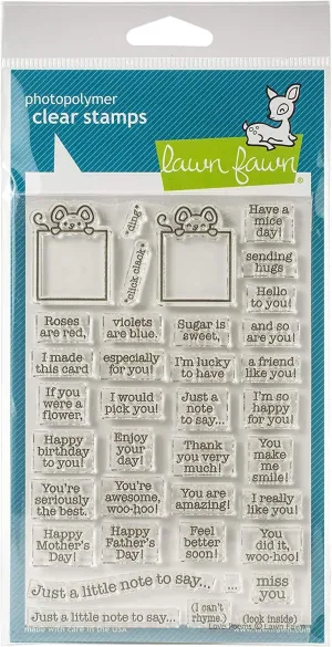 Lawn Fawn Clear Stamps - Love Poems (LF2167)